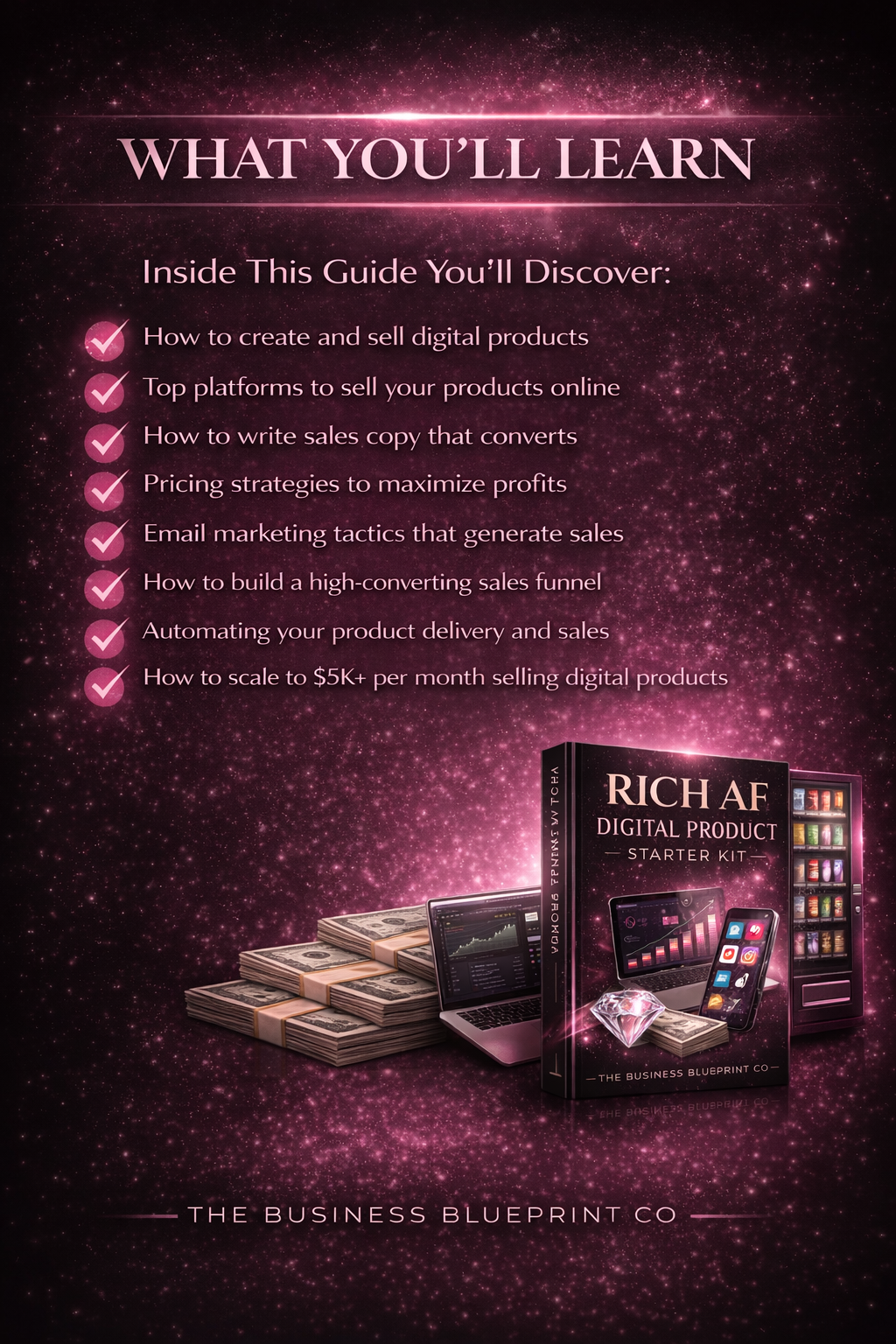 Rich AF Digital Product Starter Kit: From Idea to Income in 30 Days