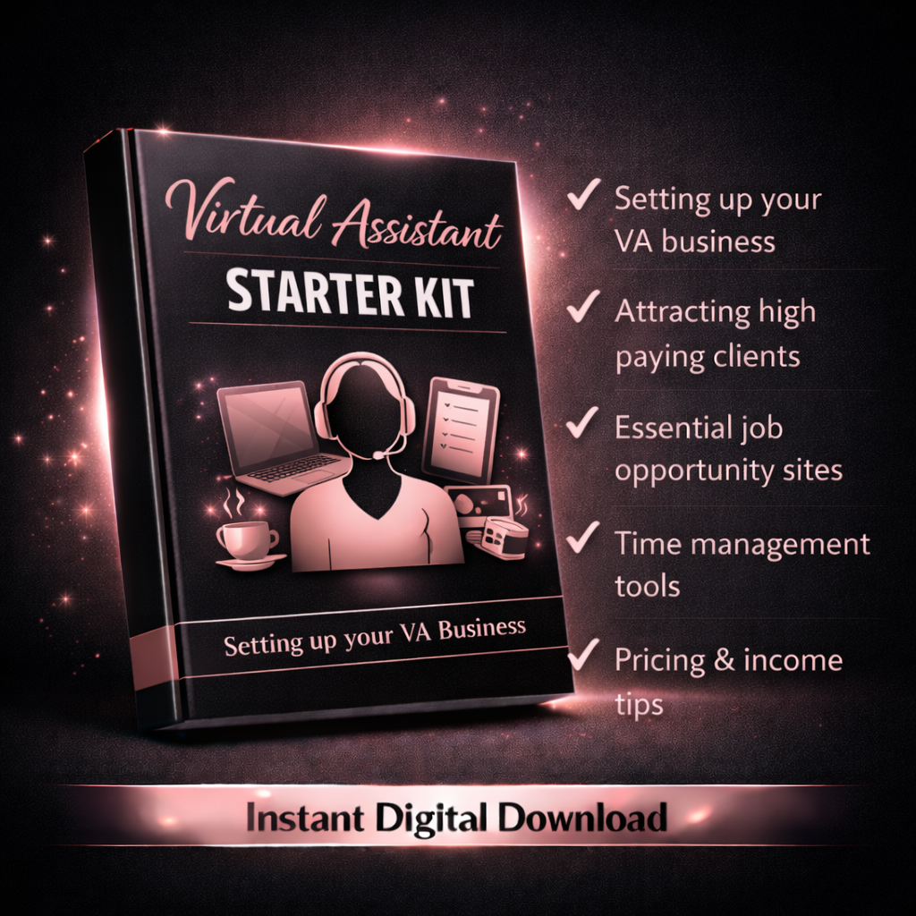 Virtual Assistant Starter Kit How to Start a Work-From-Home Virtual Assistant Business and Earn $3,000+ Per Month